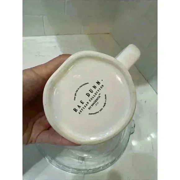 RAE DUNN Easter "HAPPY SPRING" Mug With Watercolor Eggs & Green Inside - Picture 8 of 8